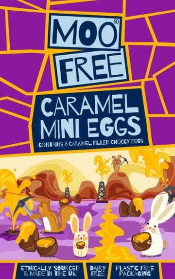 Moo Free Caramel Mini Eggs 88g