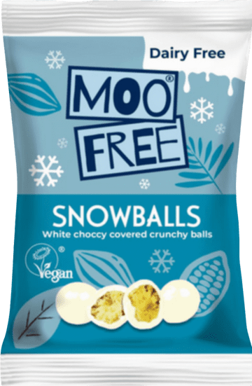 Moo Free White Choccy Snowballs 35g
