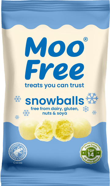 Moo Free White Choccy Snowballs 35g