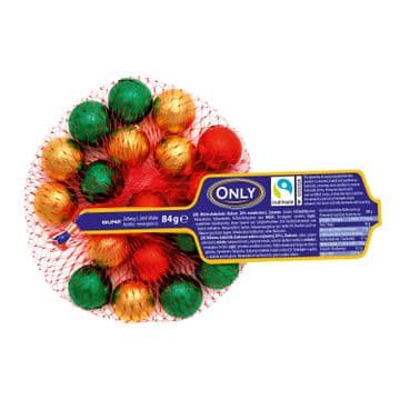 Only Milk Chocolate Foiled Balls With Cream Filling Net 84g