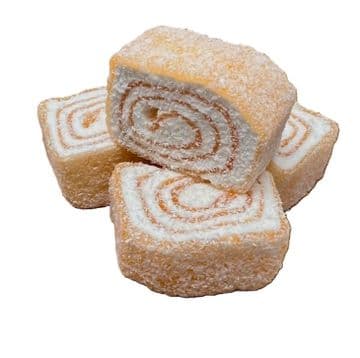 Orange Turkish Delight Coconut Swirls 100g