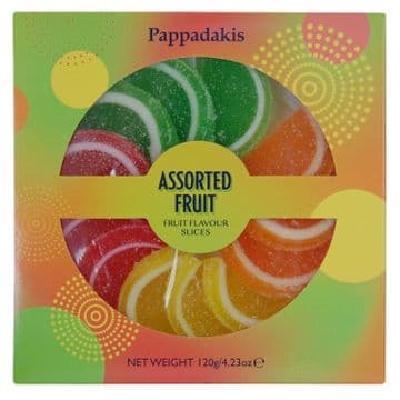 Pappadakis Assorted Fruit Jelly Slices 120g