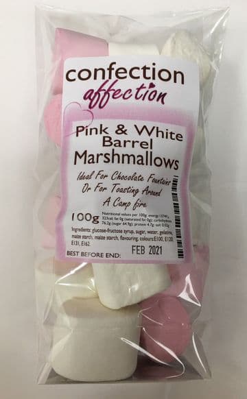 Pink & White Marshmallows 100g