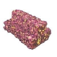 Pomegranate and Pistachio Turkish Delight in Rose Petals 100g