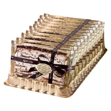Quaranta Italian Dark Chocolate Nougat Slice 150g