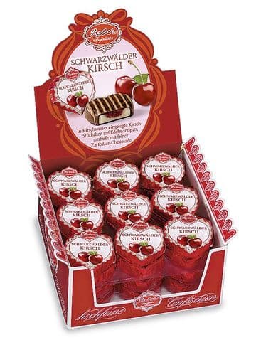 Reber Black Cherry Marzipan Heart