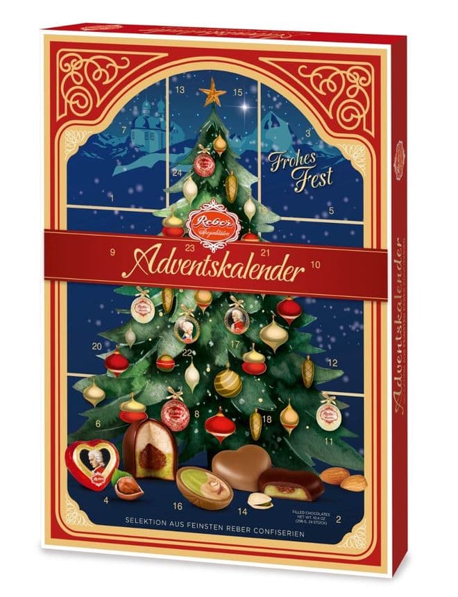 Reber Mozart Marzipan Advent Calendar 296g