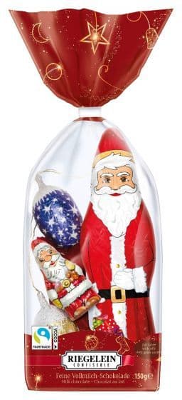Riegelein  Santa &  Chocolate Tree Decorations 150g