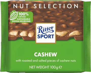 Ritter Sport Cashew Milk Chocolate Bar 100g