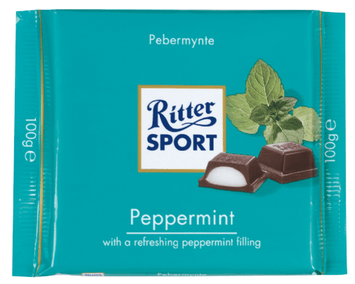 Ritter Sport Dark Chocolate Peppermint Fondant Bar 100g