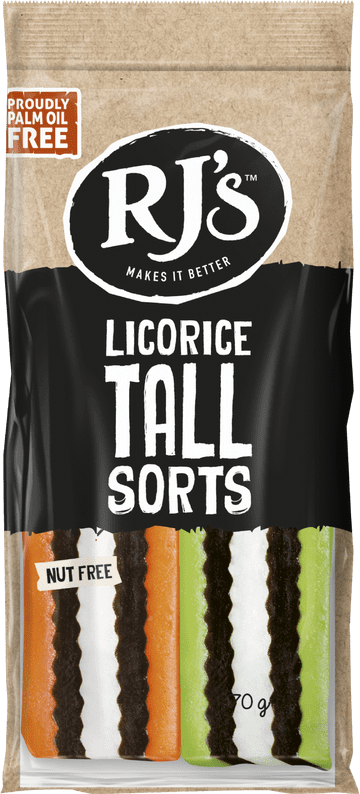 Rj's Liquorice Tallsorts 70g