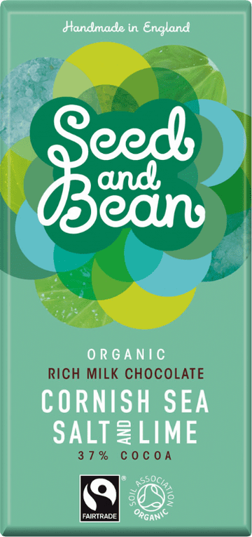 Seed & Bean Organic Cornish Sea Salt & Lime Chocolate 85g
