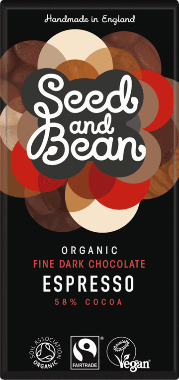 Seed & Bean Organic Espresso Coffee Dark Chocolate 85g