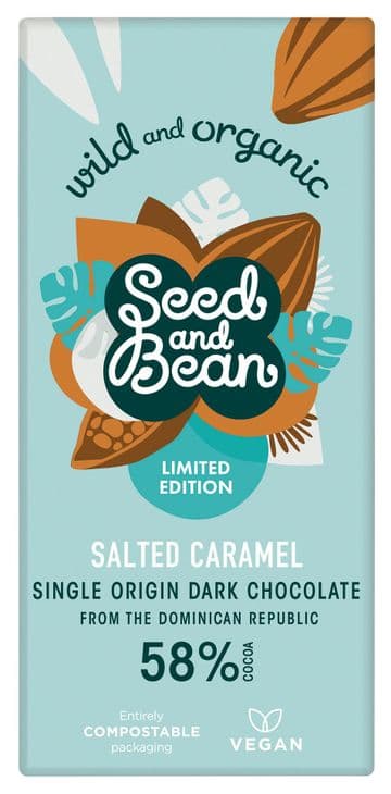 Seed & Bean Organic Salted Caramel Dark Chocolate 85g