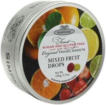 Simpkins Travel Sweets Sugar Free 150g - Mixed Fruit