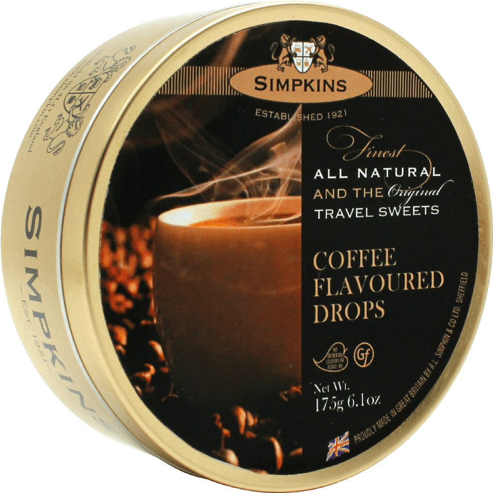 Simpkins Travel Sweets Tin 175g Coffee