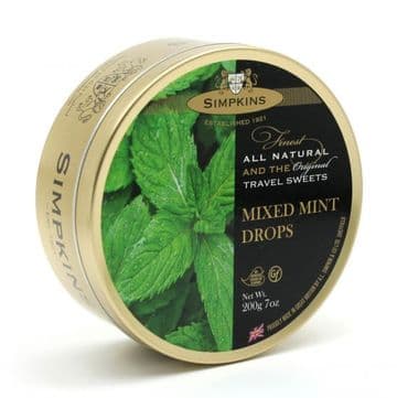 Simpkins Travel Sweets Tin 200g - Mixed Mints