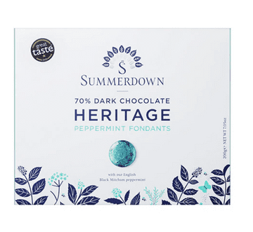Summerdown Heritage Dark Chocolate Peppermint Fondants 200g