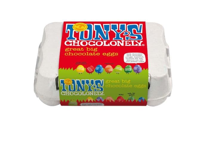 Tony's Chocolonely Chocolate Eggs 150g