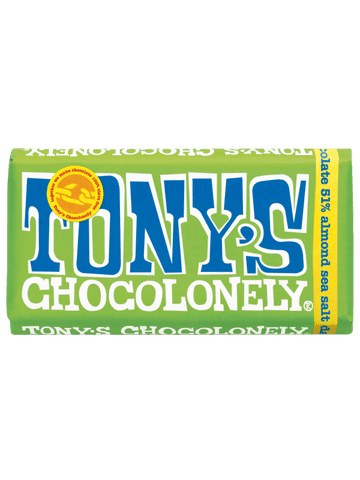 Tony's Chocolonely Dark Chocolate Almond Sea Salt 180g