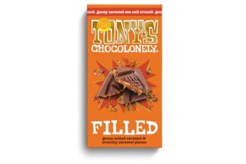 Tony's Chocolonely Filled Milk Chocolate Gooey Sea Salt Caramel 135g