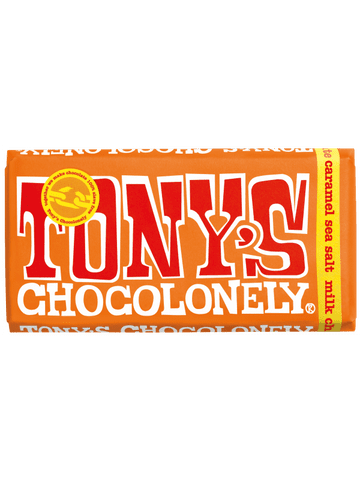 Tony's Chocolonely Milk Chocolate Caramel Sea Salt 180g