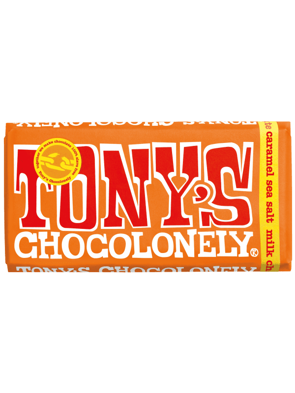 Tony's Chocolonely Milk Chocolate Caramel Sea Salt 180g