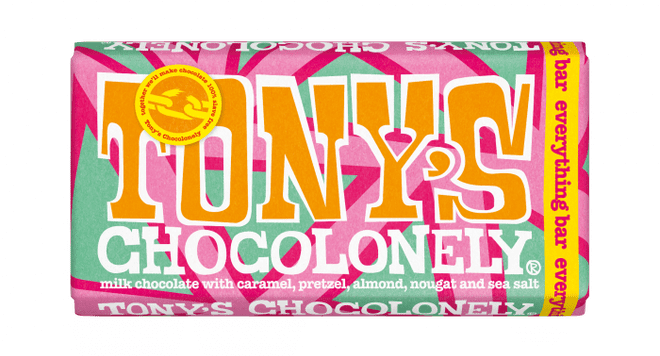 Tony's Chocolonely Milk Chocolate Everything Bar 180g