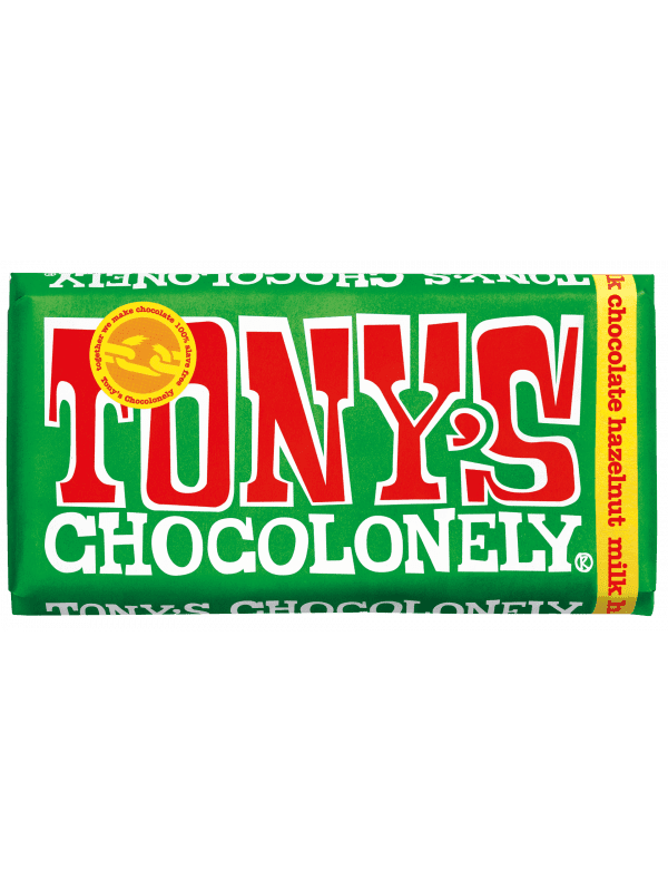 Tony's Chocolonely Milk Chocolate Hazelnut 180g