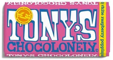 Tony's Chocolonely White Raspberry Popping Candy 180g