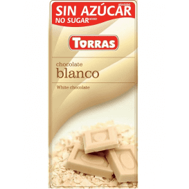 Torras No Added Sugar White Chocolate Bar 75g