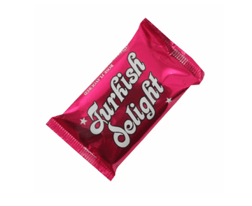 Turkish Delight Bar Rose Flavoured Covered In Milk Chocolate