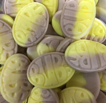 Vegan Banana Oval Foam Sweets