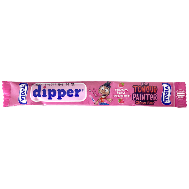 Vidal Strawberry Dipper Tongue Painter Chew Bar