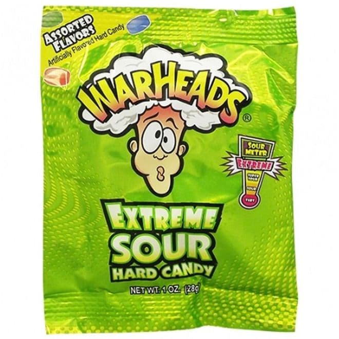 Warheads Extreme Sour Hard Candy 28g