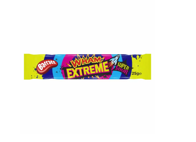 Wham Bar Raspberry Extreme Super Sour 25g