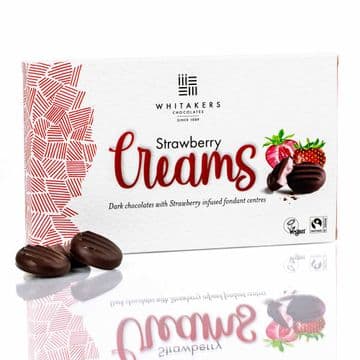 Whitakers Plain Chocolate Strawberry Cremes 150g