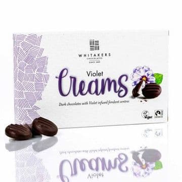 Whitakers Plain Chocolate Violet Cremes 150g