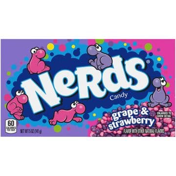 Wonka Rainbow Nerds Strawberry & Grape Theatre Box 141g