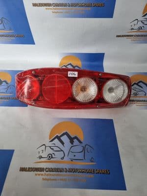 (104) HellaMotor Home Silver Near Or Off Side Rear Light Cluster - NEW