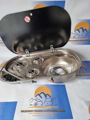 (109) Smev  3 Burner Ring Combi Hob Sink - NEW