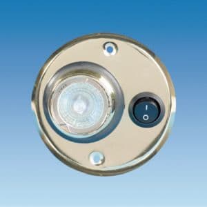 12 Volt 10 Watt Switched Halogen Circle Gold