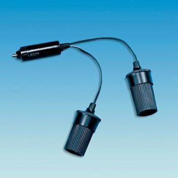 12 Volt Adapter to 2 x 12 Volt Socket