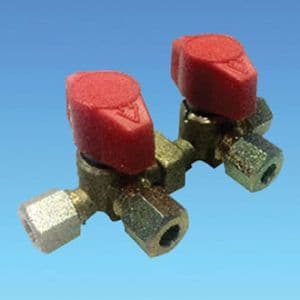8mm Double Manifold Gas Valve