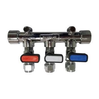 8mm Triple Gas Valve Colour Coded