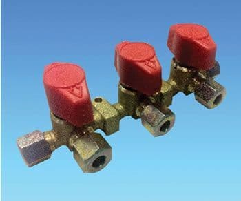 8mm Triple Manifold Gas Valve
