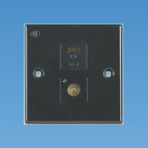 BCA B-Type Black 12V / TV Socket