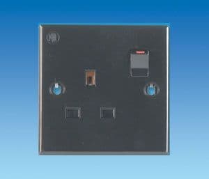 BCA B-Type Black 13 Amp Switched Socket