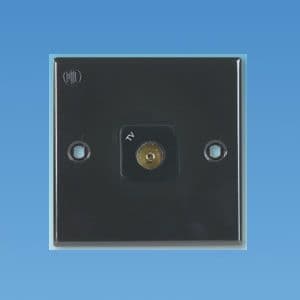 BCA B-Type Black TV Socket