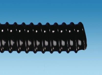 Black 40mm Convoluted Hose Smooth Interior